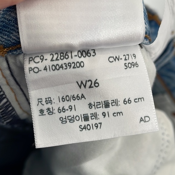 Levi’s Wedgie Icon Fit Jeans Authentically Yours Size 26 - Picture 7 of 7
